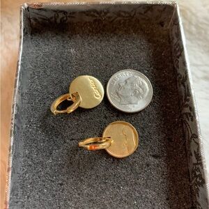 K18 stamped real gold earring